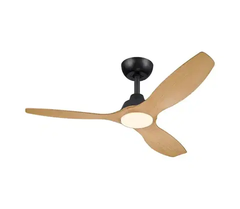 Ventilátory Philips-LED Stmievateľný stropný látor OLAS LED/24W/230V pr. 132 cm čierna/hnedá +DO 872110309612800