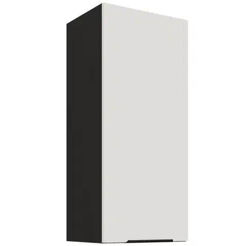 Kuchynské skrinky visiace Kuchynská skrinka Aria-WH/BL anti fingerprint 40G-90 1F