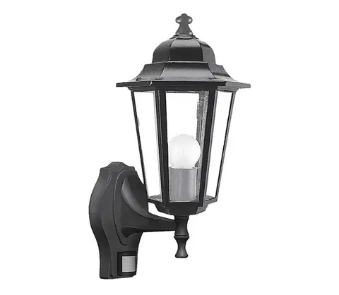 Záhradné lampy Rabalux 8217 Venkovní nástenné svietidlo s čidlom VELENCE 1xE27/60W/230V 8217