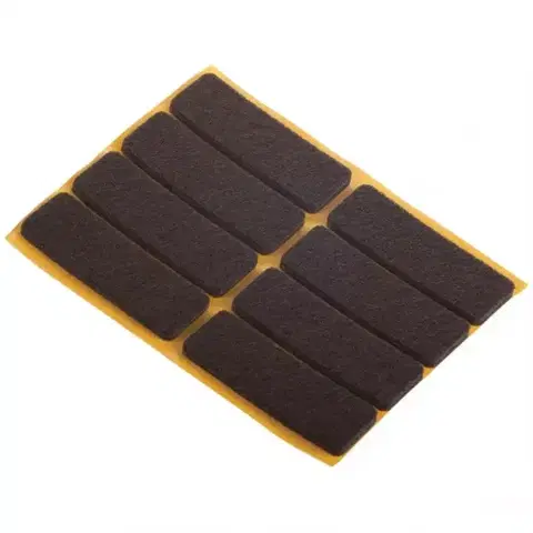 Príslušenstvo k nábytku Podložky plstené hnedé 16x44 mm