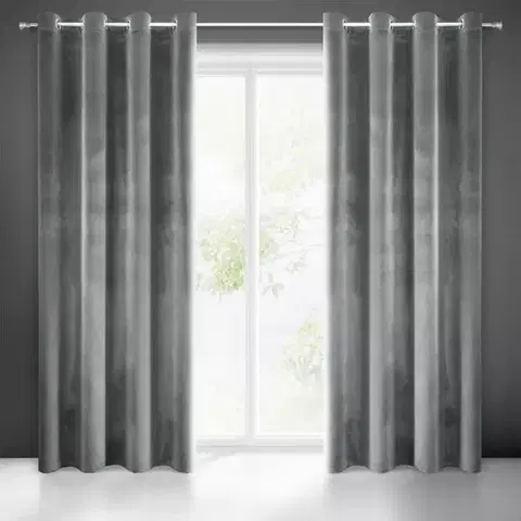Závesy do spálne Záves SAMANTA 140x250 na priechodkách 374434 EUROFIRANY