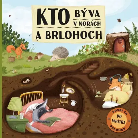 Leporelá, krabičky, puzzle knihy Kto býva v norách a brlohoch - Markéta Špačková