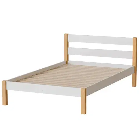 Postele pre dievčatá Posteľ Inka 120 Biela/Prírodný Dub