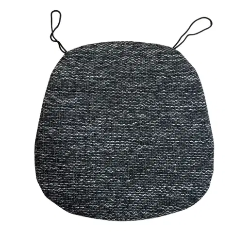 Polstre, sedáky a podušky Podsedák na stoličku tenký Deluxe čierny 40x40cm TiaHome