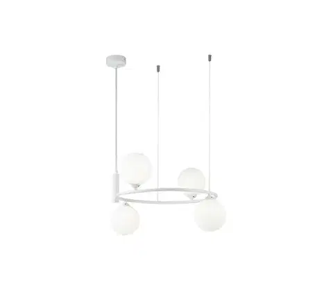 Svietidlá Maytoni MOD013PL-04W - Luster na lanku RING 4xG9/25W/230V biela MOD013PL-04W