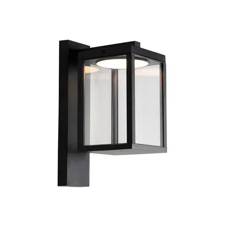 Vonkajšie svietidlá Vonkajšia nástenná lampa čierna vrátane LED IP54 - Ferdinand