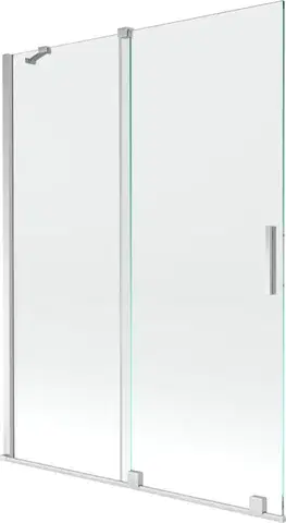 Sprchové dvere MEXEN/S - Velar Dvojkrídlová posuvná vaňová zástena 130 x 150, transparent, chróm 896-130-000-01-01