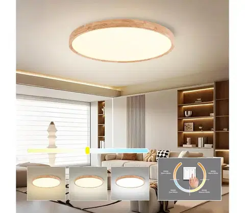 Svietidlá BRILAGI - LED stropné svietidlo WOODROUND LED/70W/230V 3000/4000/6000K pr. 80 cm BRI578