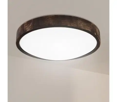 Svietidlá BRILAGI - LED stropné svietidlo CARVALHO SLIM SMOKEY LED/36W/230V dub, priemer 37,5 cm LD.PD-8.2