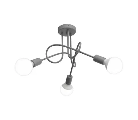 Svietidlá  Detský prisadený luster OXFORD 3xE27/15W/230V W-2016/3 GR/H
