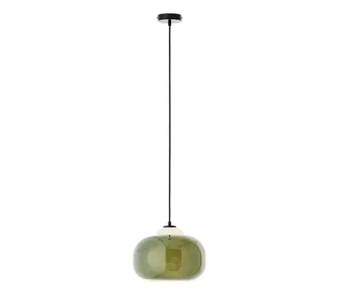 Svietidlá Brilliant - Luster na lanku BLOP 1xE27/60W/230V zelená 99860/04