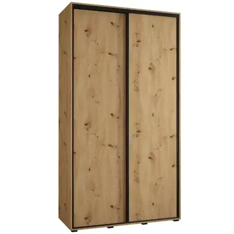 Šatníkové skrine Skriňa 45 Canaris 1 130 artisan/čierna