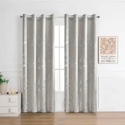 Závesy do spálne Záves na priechodkách VELVI 2504-7/210GSM 140x250 sivý