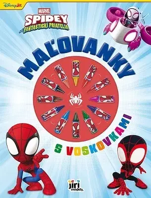 Pre deti a mládež - ostatné Maľovanky s voskovkami - Spidey