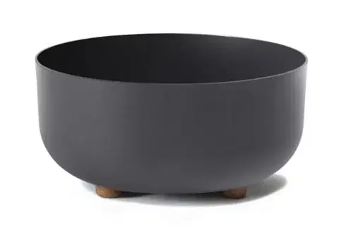 Kvetináče a truhlíky Kinekus Kvetináč plastový SOFIA priemer 300 mm, antracit, výška 145 mm