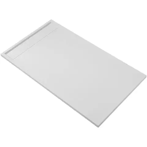 Vane CERANO - Sprchová vanička obdĺžniková Lugo - SMC/minerálny kompozit - biela matná - 100x80x3 CER-666127