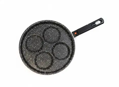 Panvice, lievanečníky MAKRO - Panvica na 4 lievance 25cm, odnímateľná rúčka