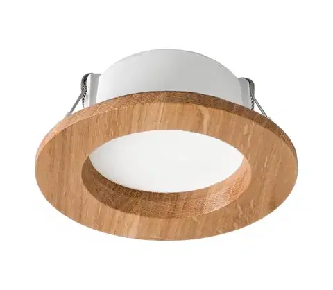 Svietidlá  LED zapustené svietidlo WOODY SPOT LED/5,5W/230V 4000K dub pr. 10 cm LD-PO-1/DĄB