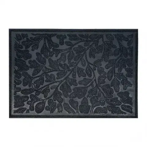 Koberce Gumená rohož exteriérová Leaf K-116 58x36 cm list
