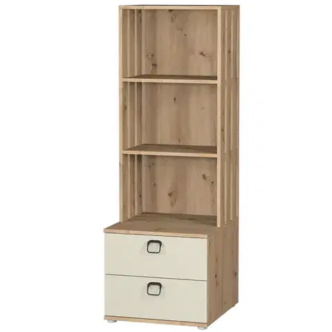 Regály Regál 2s Camari Dub Artisan/Kašmír