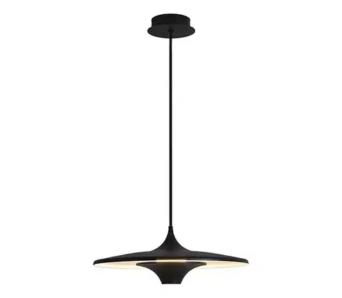 Svietidlá Viokef Lighting LED luster na lane RENE LED/19W/230V CRI 90 čierny 4319501