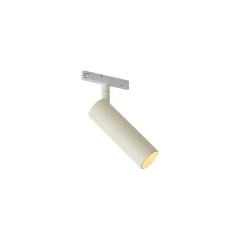 Koľajnicové svetelné systémy Moderný reflektor béžový s bielou pre koľajnicový systém 1-fázový GU10 35mm - Slimline Uzzy