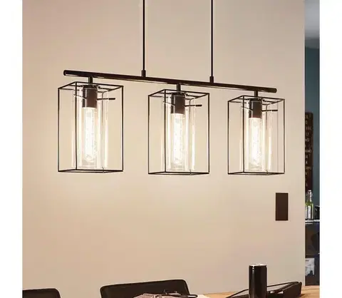 Svietidlá Eglo 49496 - Luster LONCINO 3xE27/60W/230V 49496