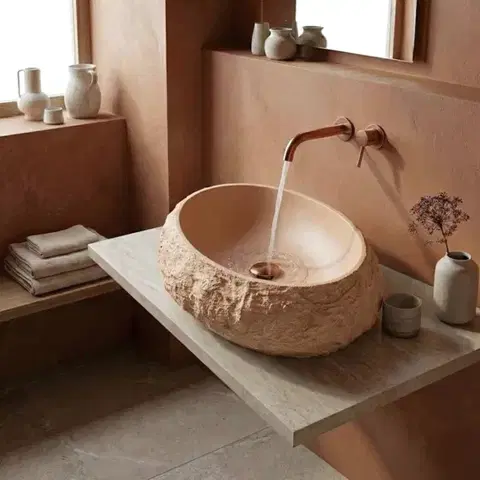 Umývadlá REA - Umývadlo na dosku Mika Light Terracotta REA-U7348