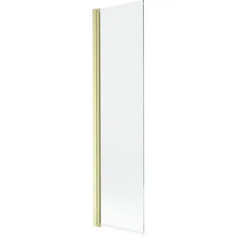Sprchové dvere MEXEN - MIST vaňová zástena 50x150 cm 6mm 1-s, zlatá kartáčovaná, číra 8A9-050-001-55-00