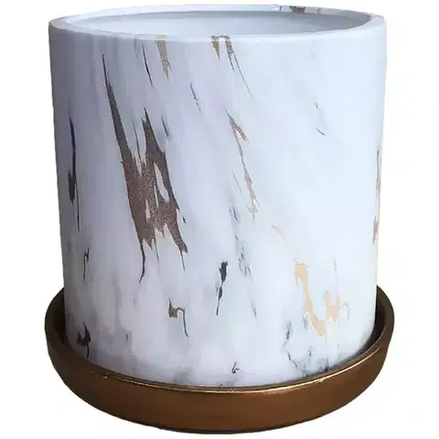Záhrada Kvetináč YS44149M ceramic Water Transfer Effect 13x13x1
