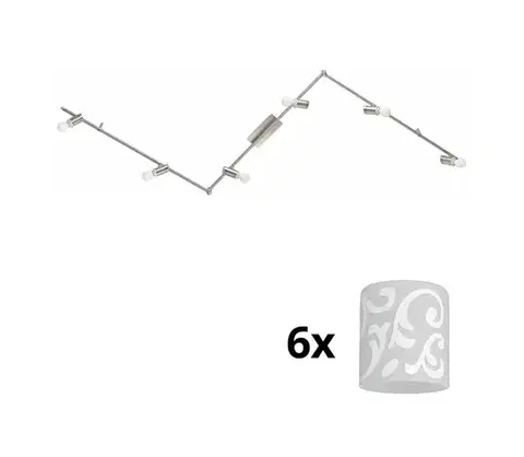 Svietidlá Eglo - LED Bodové svietidlo MY CHOICE 6xE14/4W/230V chróm/biela 1xEG31112+6xEG90257