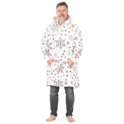 Doplnky do spálne 4Home Baránková mikina mikroplyš Snowflakes, uni L - pánske