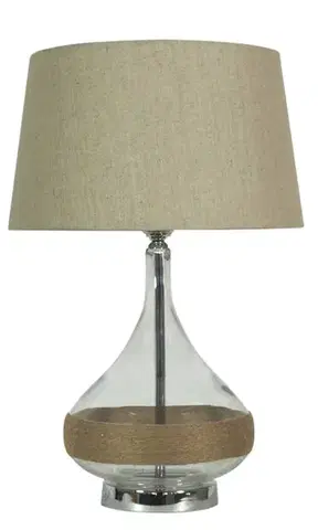 Stolové lampy Stolová lampa béžová plátno 40x62cm Eco