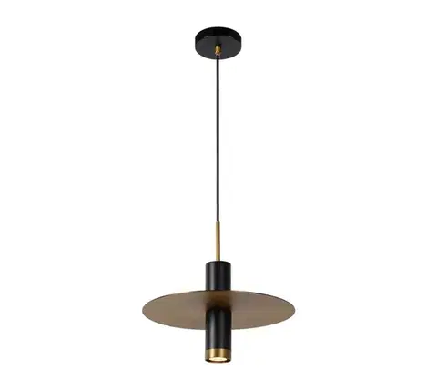 Svietidlá Lucide 03322/01/30 - Luster na lanku SELIN 1xGU10/35W/230V čierna 03322/01/30