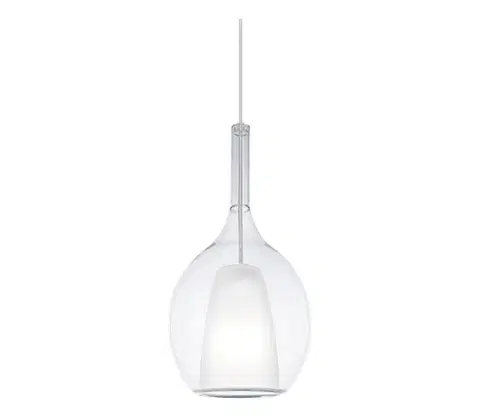 Svietidlá Ideal Lux - Luster na lanku KALIQUE 1xE27/42W/230V, priemer 18 cm, číre 360034