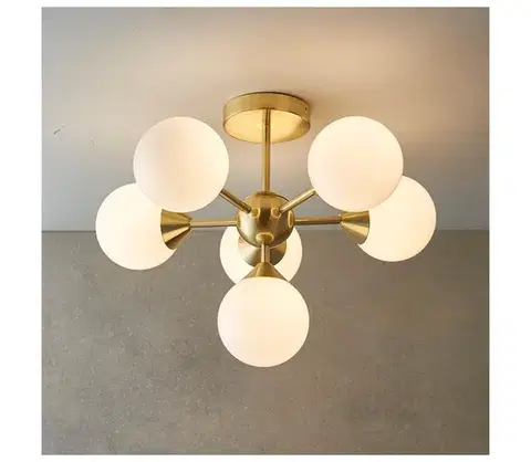 Svietidlá Endon 76501 - Luster na tyči OSCAR 6xG9/5W/230V zlatý 76501