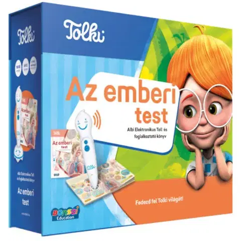 Kúzelné čítanie Albi Az emberi test - interaktív hangoskönyv szettben Tolki