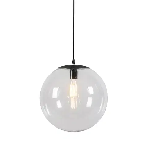 Závesné svietidlá Moderné závesné svietidlo priehľadné 35 cm - Pallon