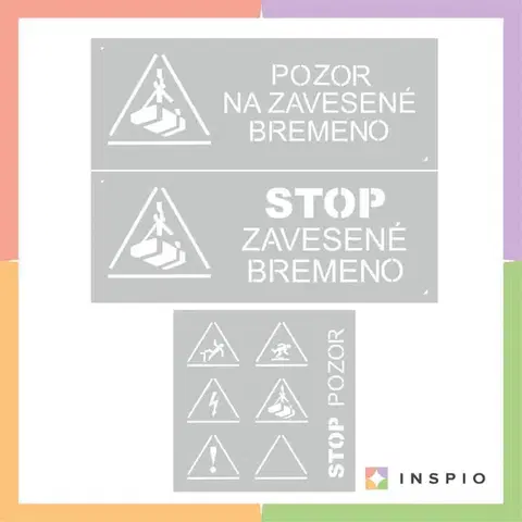 Šablóny na maľovanie Šablóny výstrahy