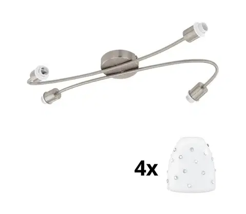 Svietidlá Eglo - LED Bodové svietidlo MY CHOICE 4xE14/4W/230V chróm/biela 1xEG31129+4xEG94749