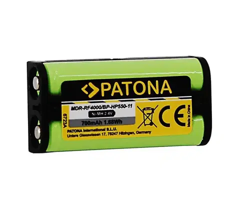 Predlžovacie káble PATONA - Batéria Aku Sony BP-HP550 700mAh Ni-Mh MDR-RF4000 PT6723
