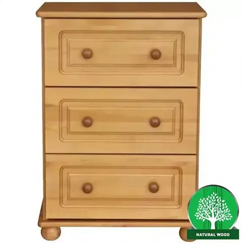 Komody do spálne Komoda Fil 60/3 jelša