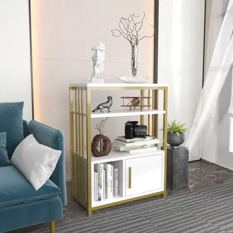 Knižnice Knižnica Letos - White, Gold