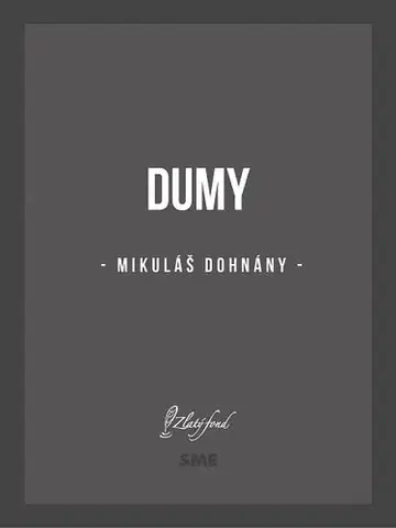 Slovenská beletria Dumy - Mikuláš Dohnány