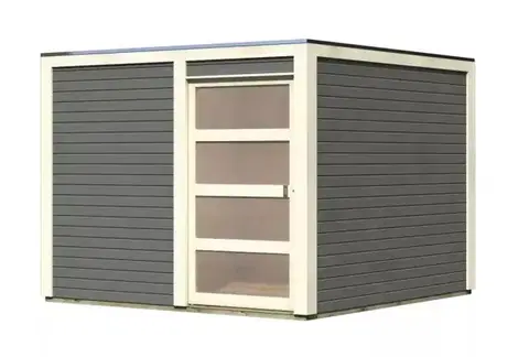 Drevené Drevený záhradný domček QUBIC 2 Lanitplast