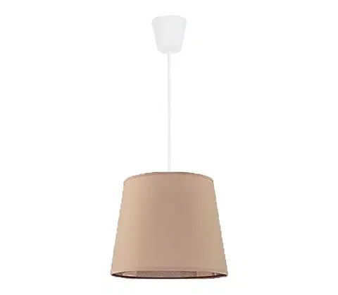 Svietidlá  - Luster na lanku SOLO 1xE27/40W/230V pr. 24 cm béžová 7192