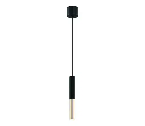 Svietidlá Open Design OR80810 - Závesný luster na lane SLIMI 1xG9/3,5W/230V čierna/zlatá OR80810