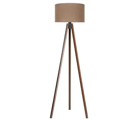 Lampy  - Stojacia lampa 1xE27/60W/230V pr. 44 cm hnedá/wenge AS0462+DU82597