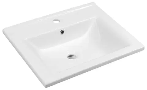 Umývadlá AQUALINE - ZUNO 55 keramické umývadlo nábytkové 55x45cm, biela 9055