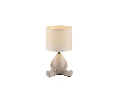 Lampy JUST LIGHT. 14190-39 - Stolná lampa TED 1xE27/25W/230V béžová 14190-39